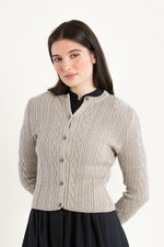 Gottseidank Strickjanker Sophia rahm Rückansicht | Gottseidank knitted janker Sophia cream back view