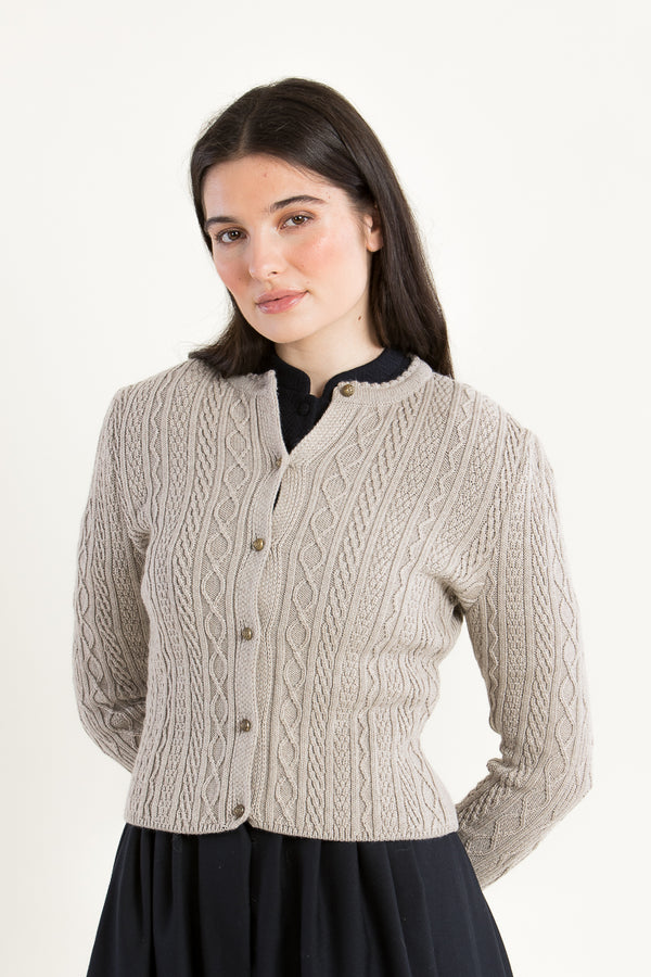 Gottseidank Strickjanker Sophia rahm Rückansicht | Gottseidank knitted janker Sophia cream back view