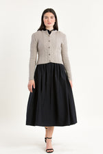 Gottseidank Strickjanker Sophia rahm Detail | Gottseidank knitted janker Sophia cream detail