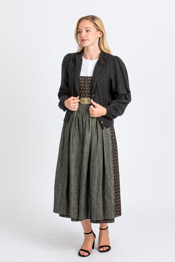 Gottseidank Strickjanker Lea Lakritz Detail | Gottseidank knit jacket Lea Licorice detail
