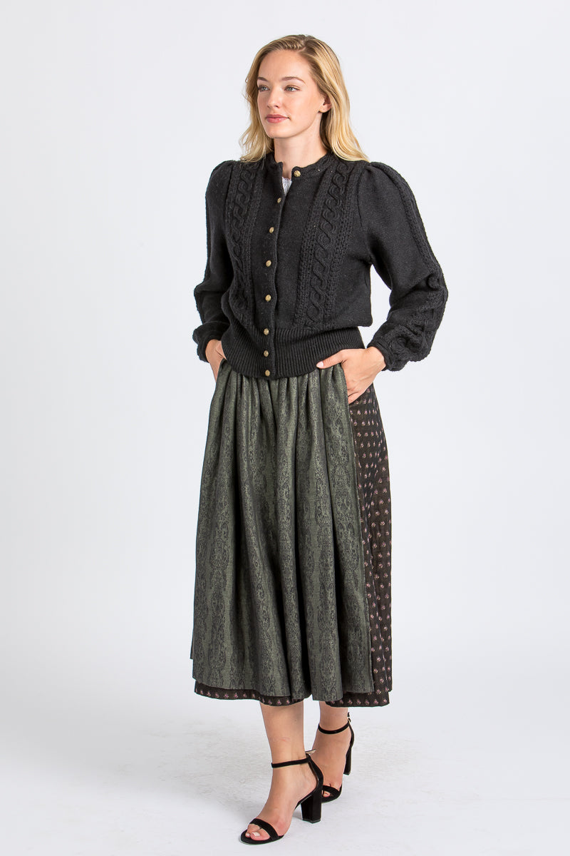 Gottseidank Strickjanker Lea Lakritz Getragen | Gottseidank knit jacket Lea Licorice worn