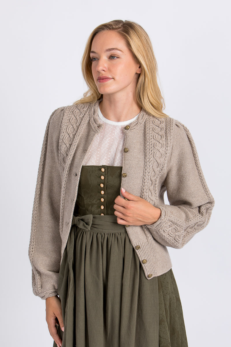 Gottseidank Strickjanker Lea Rahm Detail | Gottseidank knit jacket Lea Cream detail