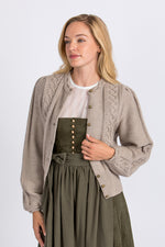 Gottseidank Strickjanker Lea Rahm Detail | Gottseidank knit jacket Lea Cream detail