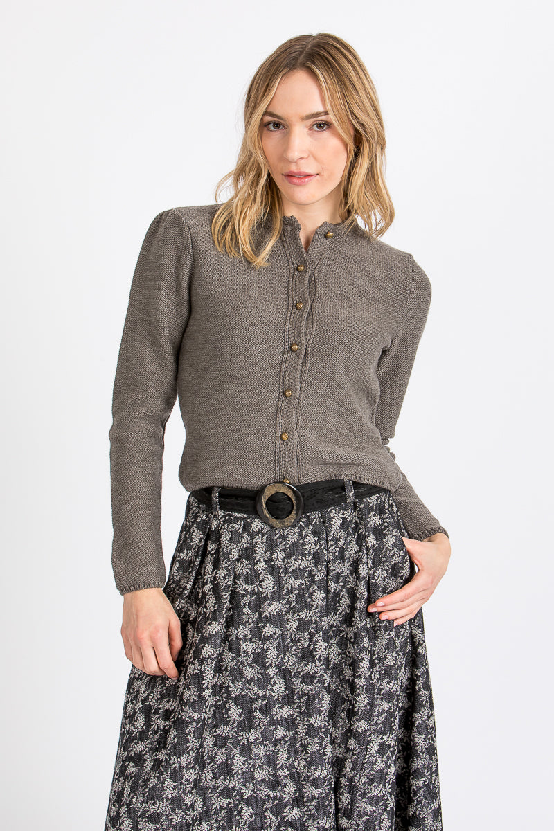 Gottseidank Strickjanker Mirl Horn Detail | Gottseidank knit jacket Mirl Horn detail