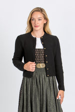 Gottseidank Strickjanker Mirl Schwarz Vorderansicht | Gottseidank knit jacket Mirl Black front view