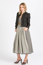 Gottseidank Trachtenjacke Flora Schwarz Rückansicht | Gottseidank traditional jacket Flora black back view