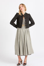 Gottseidank Trachtenjacke Flora Schwarz Vorderansicht | Gottseidank traditional jacket Flora black front view