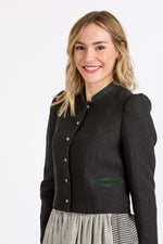 Gottseidank Trachtenjacke Flora Schwarz Detail | Gottseidank traditional jacket Flora black detail