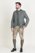 Gottseidank Trachtenjanker Helmut Antikgrau Detail | Gottseidank traditional jacket Helmut antique grey detail