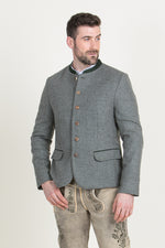Gottseidank Trachtenjanker Helmut Antikgrau Detail | Gottseidank traditional jacket Helmut antique grey detail