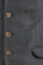 Gottseidank Trachtenjanker Helmut Anthrazit Kaschmir