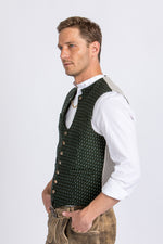 Gottseidank Miesbacher Weste Ignaz Wiese Getragen | Gottseidank Miesbacher Waistcoat Ignaz Meadow Green worn