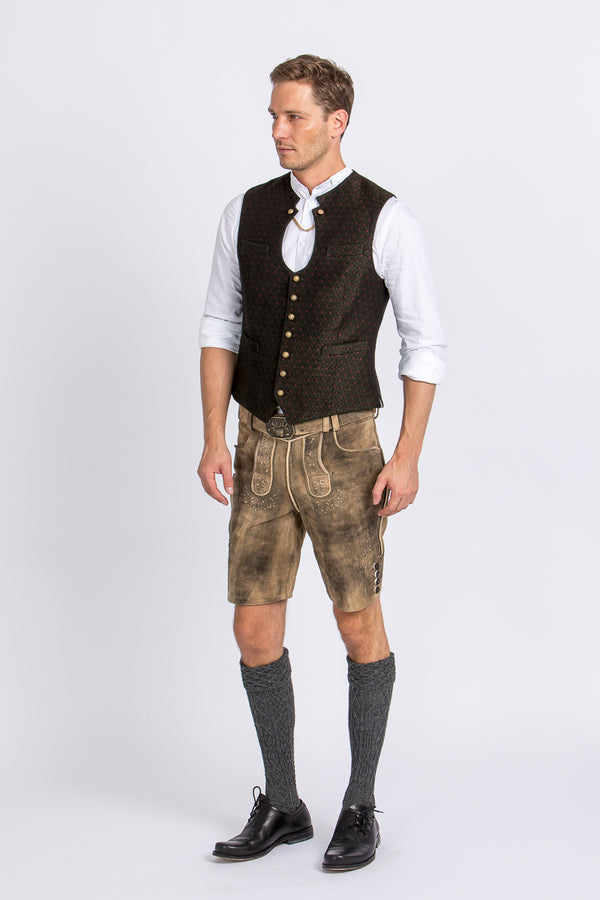 Gottseidank Miesbacher Weste Ignaz Bronzegrün Detail | Gottseidank Miesbacher Waistcoat Ignaz Bronze Green detail