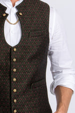 Gottseidank Miesbacher Weste Ignaz Bronzegrün Detail | Gottseidank Miesbacher Waistcoat Ignaz Bronze Green detail