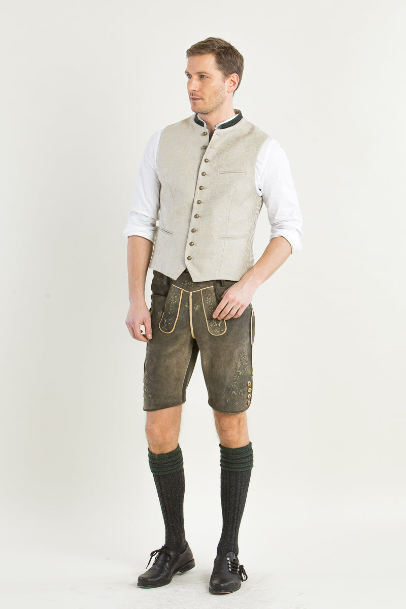 Gottseidank Trachtenweste Konstantin Perlmutt Detail | Gottseidank Mens Waistcoat Konstantin Pearl detail