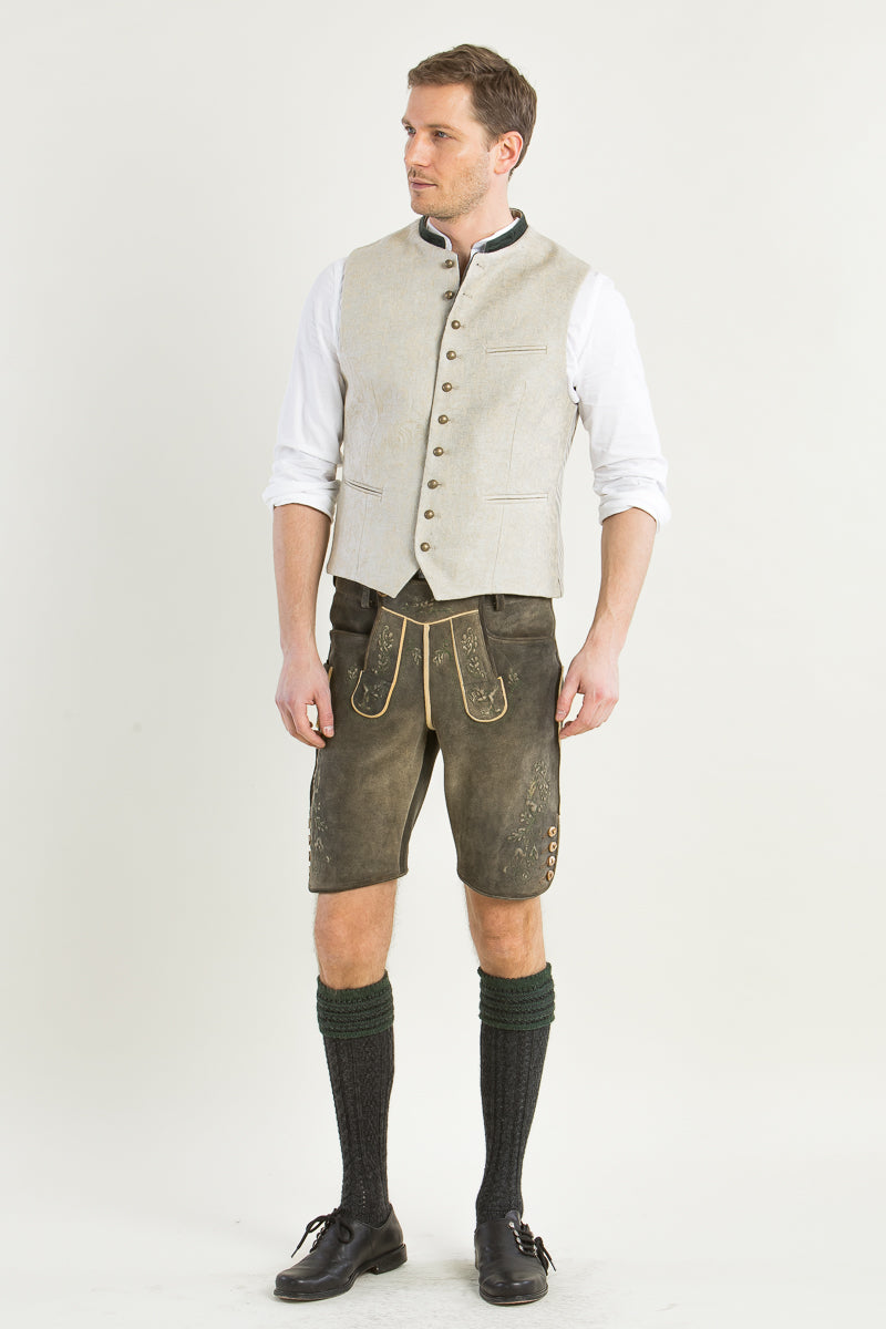 Gottseidank Trachtenweste Konstantin Perlmutt Getragen | Gottseidank Mens Waistcoat Konstantin Pearl worn