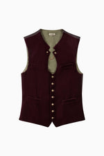 Gottseidank Miesbacher Trachtenweste Ignaz A005625 bordeaux