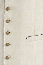 Gottseidank Miesbacher Weste Ignaz offwhite Detail | Gottseidank vest Ignaz off-white detail