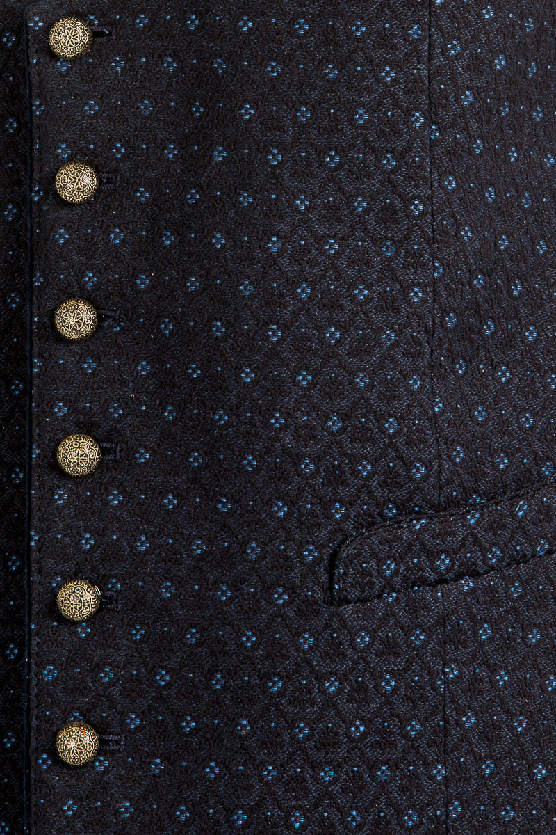 Gottseidank Miesbacher Weste Ignaz navy Detail | Gottseidank Miesbacher vest Ignaz navy detail