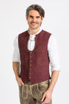 Gottseidank Miesbacher Weste Ignaz preiselbeer Detail | Gottseidank Miesbacher vest Ignaz cranberry detail