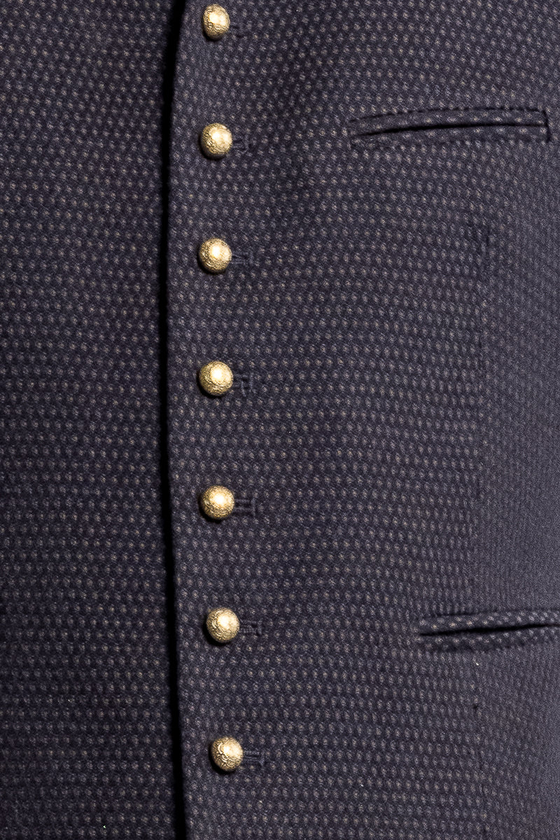 Gottseidank Trachten Waistcoat Konstantin Navy