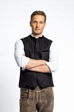 Gottseidank Trachten Vest Konstantin Black