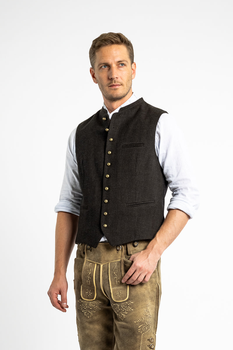 Gottseidank Trachtenweste Konstantin A005677 rosmarin