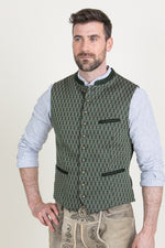 Gottseidank Trachtenweste Konstantin fichte Detail | Gottseidank traditional vest Konstantin spruce detail