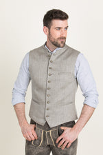 Gottseidank Trachtenweste Konstantin stein Detail | Gottseidank traditional vest Konstantin stone detail