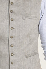 Gottseidank Trachtenweste Konstantin stein Detail | Gottseidank traditional vest Konstantin stone detail