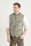 Gottseidank Trachtenweste Konstantin Desert Sage Vorderansicht | Gottseidank Mens Waistcoat Konstantin Desert Sage front view