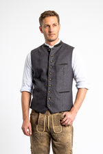 Gottseidank Trachten Waistcoat Konstantin anthracite