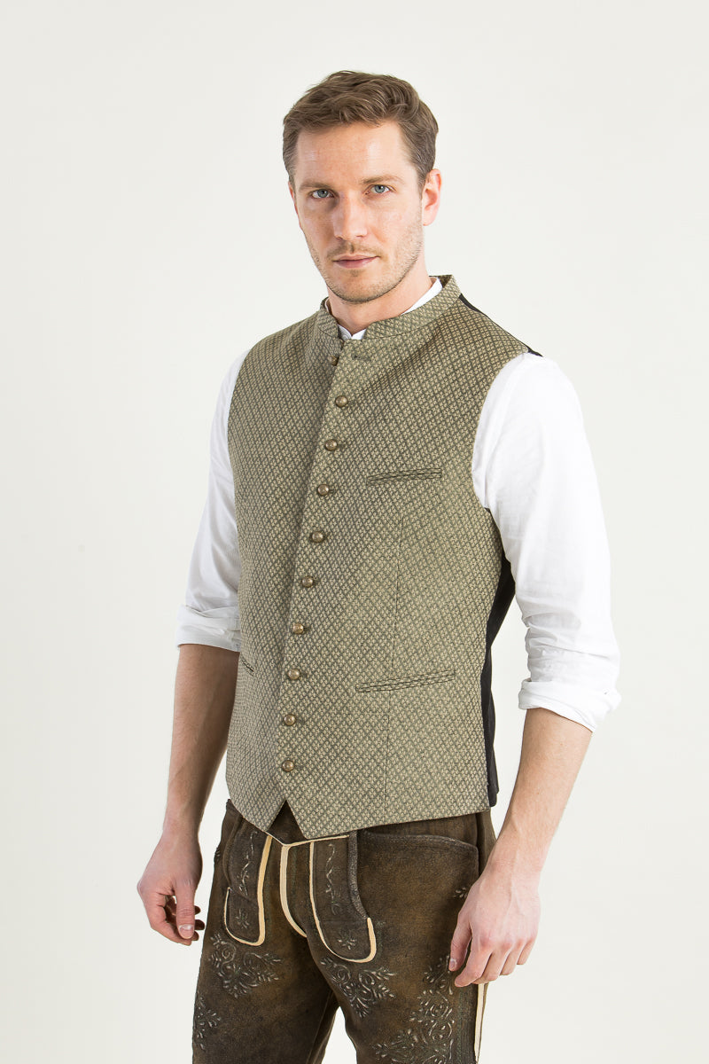 Gottseidank Trachtenweste Konstantin Safari Getragen | Gottseidank Mens Waistcoat Konstantin Safari worn