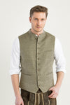 Gottseidank Trachtenweste Konstantin Safari Vorderansicht | Gottseidank Mens Waistcoat Konstantin Safari front view