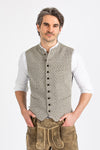 Gottseidank Trachtenweste Konstantin altoliv Vorderansicht | Gottseidank men's vest Konstantin old olive front view