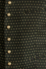 Gottseidank Trachtenweste Konstantin wiese Detail | Gottseidank men's vest Konstantin meadow green detail