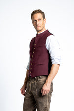 Gottseidank Trachtenweste Konstantin A005677 merlot