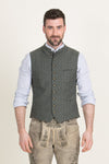 Gottseidank Trachtenweste Konstantin thymian Vorderansicht | Gottseidank traditional vest Konstantin thyme front view
