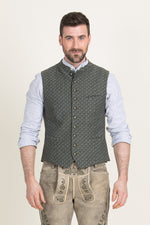 Gottseidank Trachtenweste Konstantin thymian Vorderansicht | Gottseidank traditional vest Konstantin thyme front view