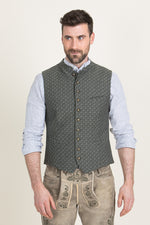 Gottseidank Trachtenweste Konstantin thymian Detail | Gottseidank traditional vest Konstantin thyme detail