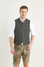 Grasegger Trachtenweste Vittorio grün Detail | Grasegger waistcoat Vittorio green detail