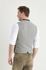 Grasegger Trachtenweste Vittorio grün Detail | Grasegger waistcoat Vittorio green detail