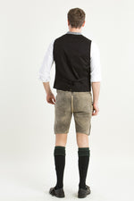 Grasegger Trachtenweste Voitl graublau Detail | Grasegger waistcoat Voitl grey-blue detail