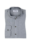 Grasegger Trachtenhemd Kissing blau Vorderansicht | Grasegger Bavarian shirt Kissing blue front view