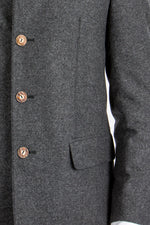 Grasegger Trachtenjanker Amalfo anthrazit Detail | Grasegger traditional jacket Amalfo anthracite detail