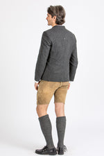 Grasegger Trachtenjanker Amalfo anthrazit Getragen | Grasegger traditional jacket Amalfo anthracite worn