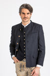 Grasegger Trachtenjanker Amalfo blau Vorderansicht | Grasegger traditional jacket Amalfo blue front view