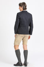 Grasegger Trachtenjanker Amalfo blau Getragen | Grasegger traditional jacket Amalfo blue worn