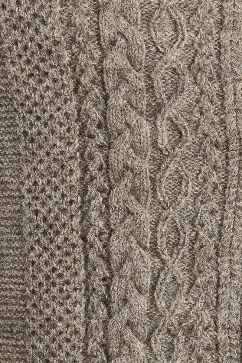 Grasegger Trachtenstrickjacke Herren Hellbeige Detail | Grasegger Men's Traditional Knit Jacket Light beige detail