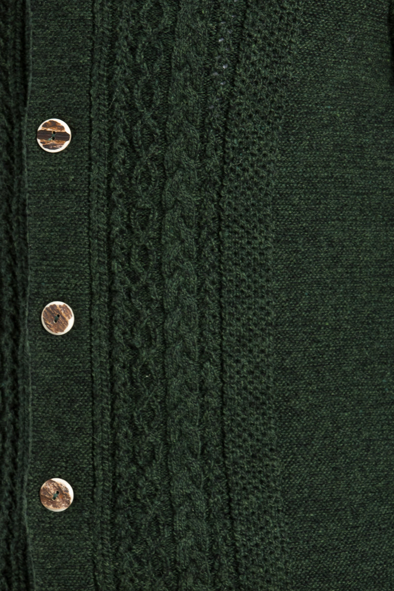 Grasegger Strickjanker Tanne Zopfmuster Detail | Grasegger Knit Jacket Tanne cable knit detail